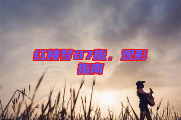 紅樓夢87版，觀影指南