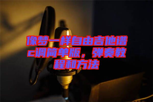 像夢一樣自由吉他譜c調簡單版，彈奏教程和方法