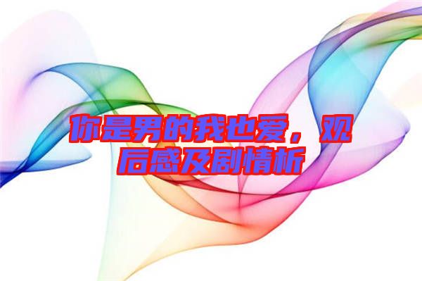 你是男的我也愛，觀后感及劇情析