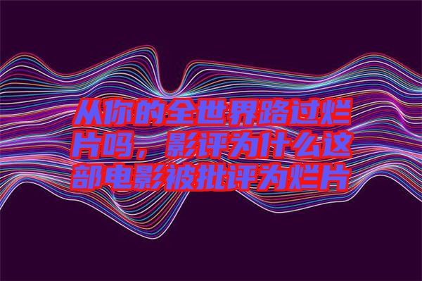 從你的全世界路過(guò)爛片嗎，影評(píng)為什么這部電影被批評(píng)為爛片