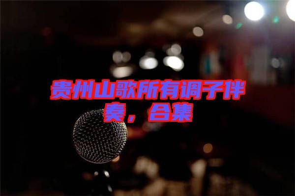 貴州山歌所有調子伴奏，合集