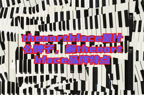thenorthface是什么牌子，解thenorthface品牌特點