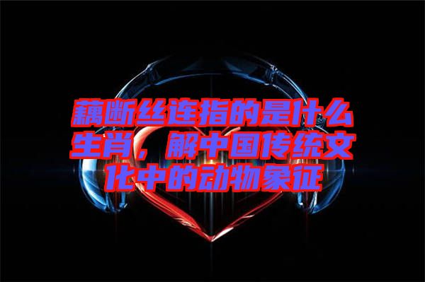 藕斷絲連指的是什么生肖，解中國傳統文化中的動物象征