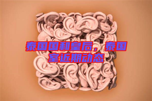 泰國國和皇后，泰國室近期動態