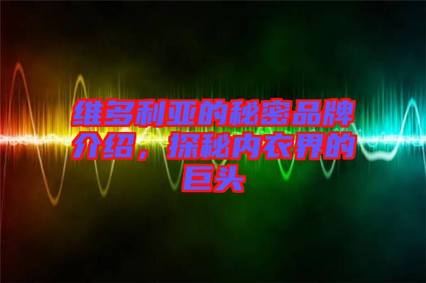 維多利亞的秘密品牌介紹，探秘內衣界的巨頭