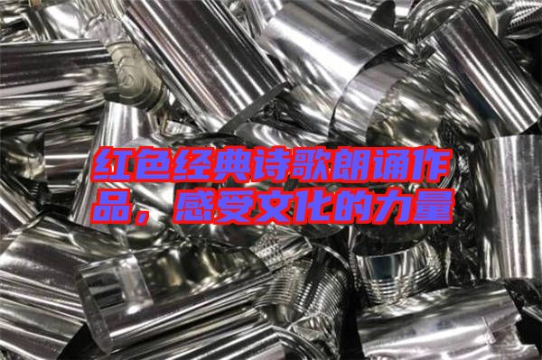紅色經(jīng)典詩(shī)歌朗誦作品，感受文化的力量